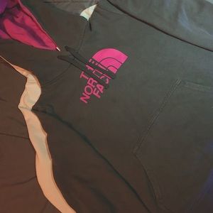 North face Grey Pink hoodie s/p